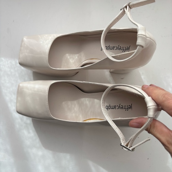 Jeffrey Campbell Leila white  Platform‎ Heels Sz 7 - Picture 6 of 9